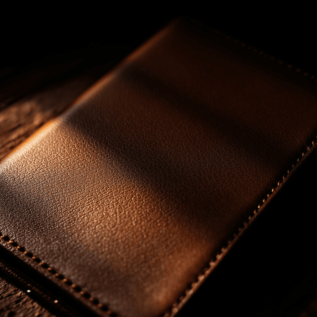 Leather material sample
