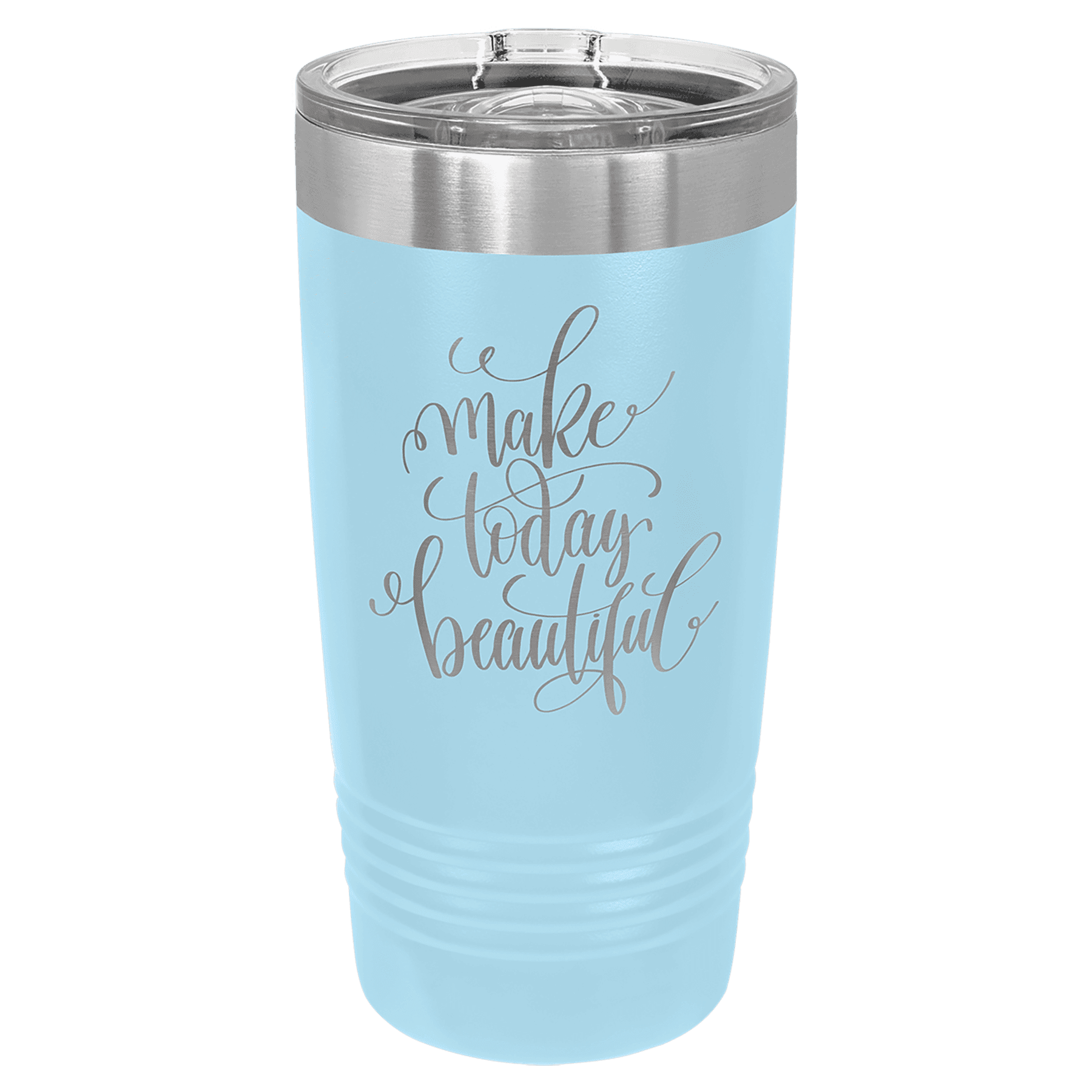 Light Blue 20 oz. Polar Camel Ringneck Tumbler with Slider Lid