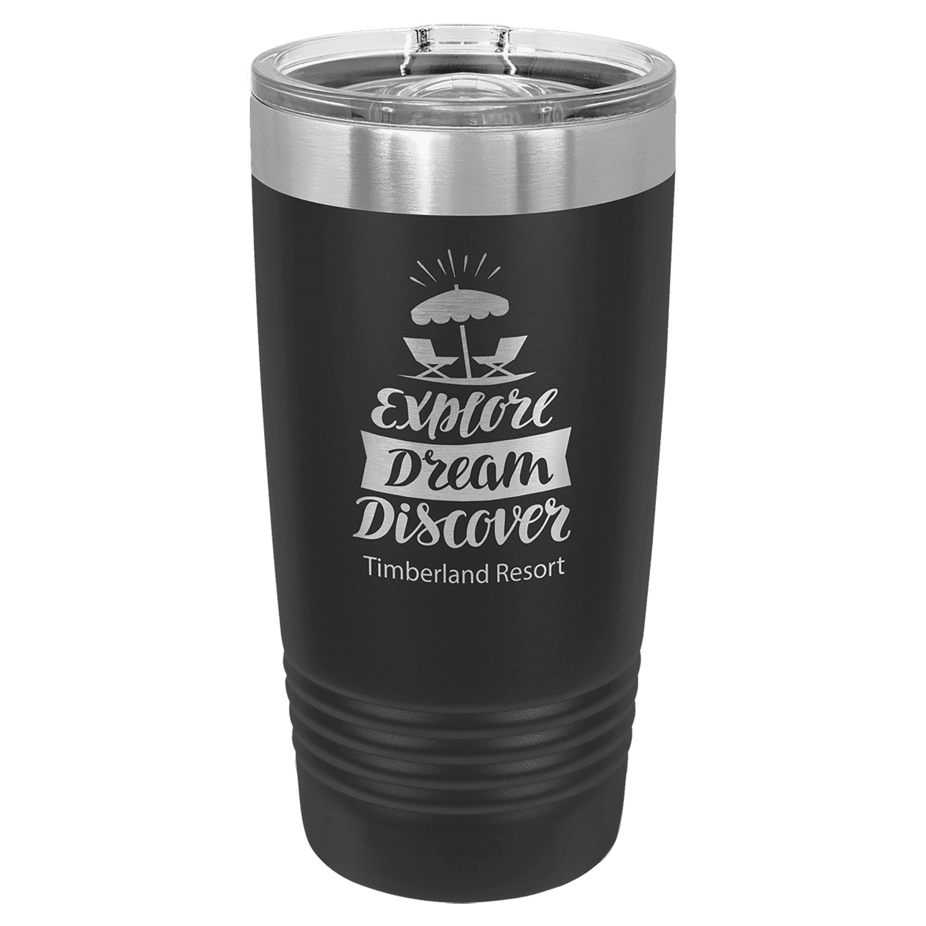 Black 20 oz. Polar Camel Ringneck Tumbler with Slider Lid