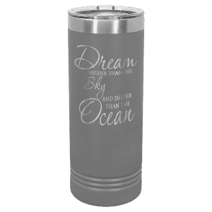 Dark Gray 22 oz. Polar Camel Skinny Tumbler with Slider Lid