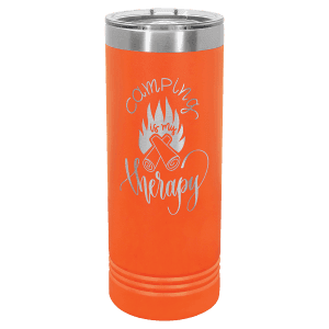 Orange 22 oz. Polar Camel Skinny Tumbler with Slider Lid