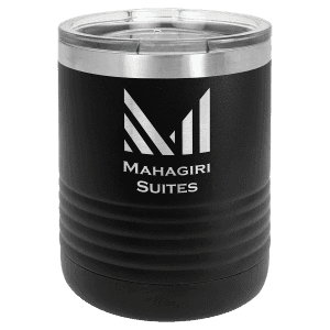 Black 10 oz. Polar Camel Tumbler with Clear Standard Lid