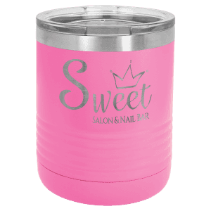 Pink 10 oz. Polar Camel Tumbler with Clear Standard Lid