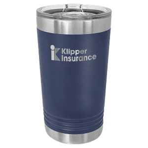 Navy Blue 16 oz. Polar Camel Pint with Slider Lid