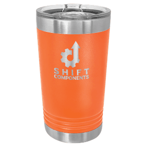 Orange 16 oz. Polar Camel Pint with Slider Lid