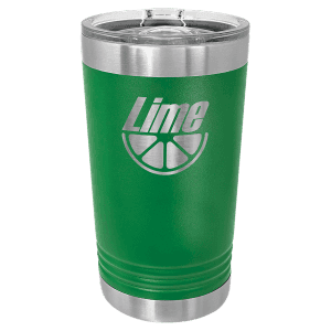 Green 16 oz.Polar Camel Pint with Slider Lid