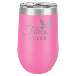 Pink 16 oz. Polar Camel Stemless Wine Tumbler