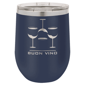 Navy Blue 12 oz. Polar Camel Stemless Wine Tumbler