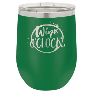 Green 12 oz. Polar Camel Stemless Wine Tumbler