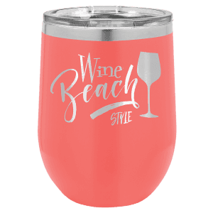Coral 12 oz. Polar Camel Stemless Wine Tumbler
