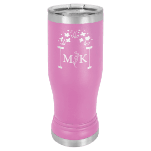 Light Purple 14 oz. Polar Camel Pilsner with Clear Slider Lid