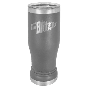 Dark Gray 14 oz. Polar Camel Pilsner with Clear Standard Lid