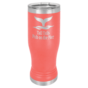 Coral 14 oz. Polar Camel Pilsner with Clear Standard Lid