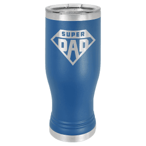 Royal Blue 20 oz. Polar Camel Pilsner with Clear Standard Lid