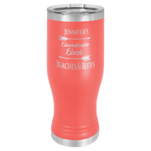 Coral 20 oz. Polar Camel Pilsner with Clear Standard Lid