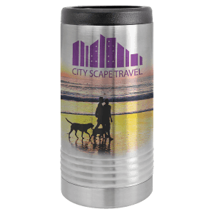 Stainless Steel Slim Polar Camel Full Color Beverage Holder