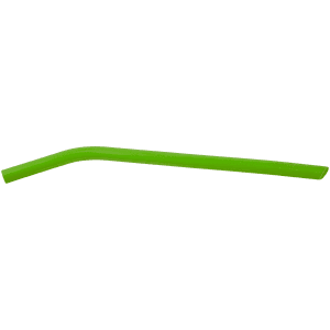 Green Large Silicone Straw