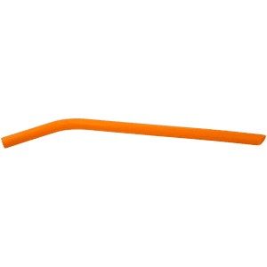 Orange Large Silicone Straw