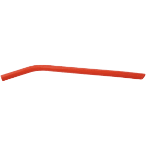 Red Large Silicone Straw