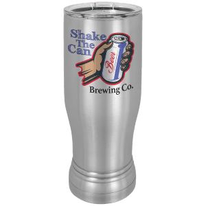 Stainless Steel 14 oz. Polar Camel Full Color Pilsner with Clear Standard Lid