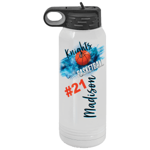 White 32 oz. Polar Camel Full Color Water Bottle