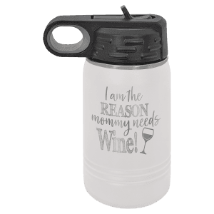 White 12 oz. Polar Camel Water Bottle
