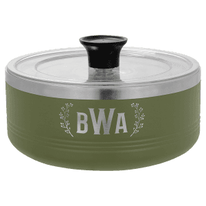 Olive Green 1 1/4 Quart Polar Camel Hot/Cold Serving Bowl with Lid