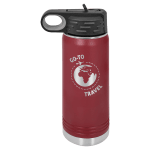 Maroon 20 oz. Polar Camel Water Bottle
