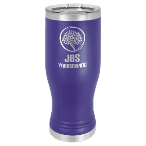 Purple 20 oz. Polar Camel Pilsner with Clear Standard Lid