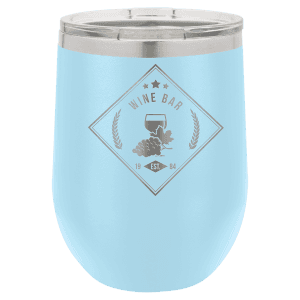 Light Blue 12 oz. Polar Camel Stemless Wine Tumbler