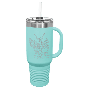 Teal 40 oz. Polar Camel Travel Mug with Snap Lid and Straw