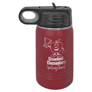 Maroon 12 oz. Polar Camel Water Bottle