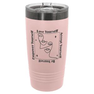 Blush/Ghost Black 20 oz. Polar Camel ION-Plated Ringneck Tumbler with Slider Lid