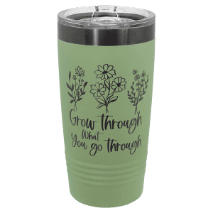 Summer Sage/Ghost Black 20 oz. Polar Camel ION-Plated Ringneck Tumbler w/Slider