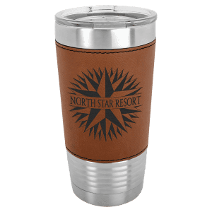 Rawhide 20 oz. Polar Camel Leatherette Grip Tumbler with Standard Lid