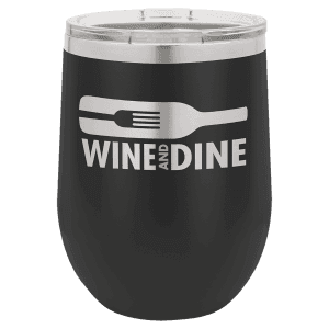 Black 12 oz. Polar Camel Stemless Wine Tumbler