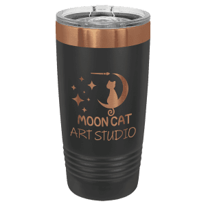 Black/Rose Gold 20 oz. Polar Camel ION-Plated Ringneck Tumbler with Slider Lid