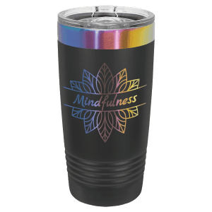 Black/Prism 20 oz. Polar Camel ION-Plated Ringneck Tumbler with Slider Lid