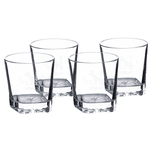 11 oz. Polar Camel Square Rocks Glasses-Set of 4