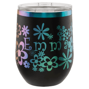 Black/Prism 12 oz. Polar Camel Stemless Wine Tumbler