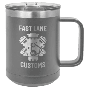Dark Gray 15 oz. Polar Camel Coffee Mug with Slider Lid