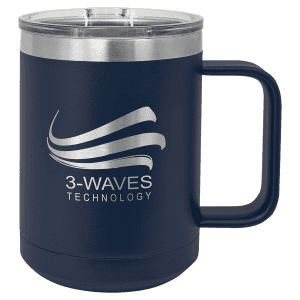 Navy Blue 15 oz. Polar Camel Coffee Mug with Slider Lid