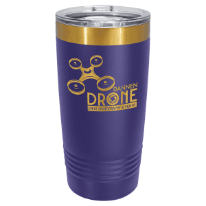 Purple/Bright Gold 20 oz. Polar Camel ION-Plated Ringneck Tumbler w/Slider Lid