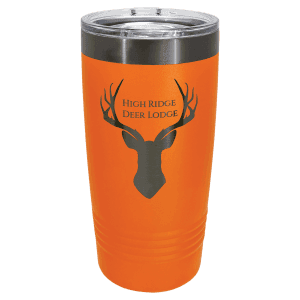 Orange/Ghost Black 20 oz. Polar Camel ION-Plated Ringneck Tumbler w/Slider Lid