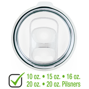 Slider Lid for 10, 16, or 20 oz. Polar Camel Tumblers, 15 oz. Coffee Mug